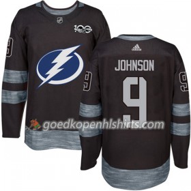 Tampa Bay Lightning Tyler Johnson 9 1917-2017 100th Anniversary Adidas Zwart Authentic Shirt - Mannen